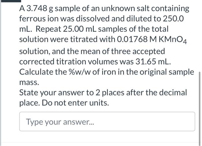 and/or aqueous solutions of potassium permanganate. Yields manganese(II) ion when oxidized. Available