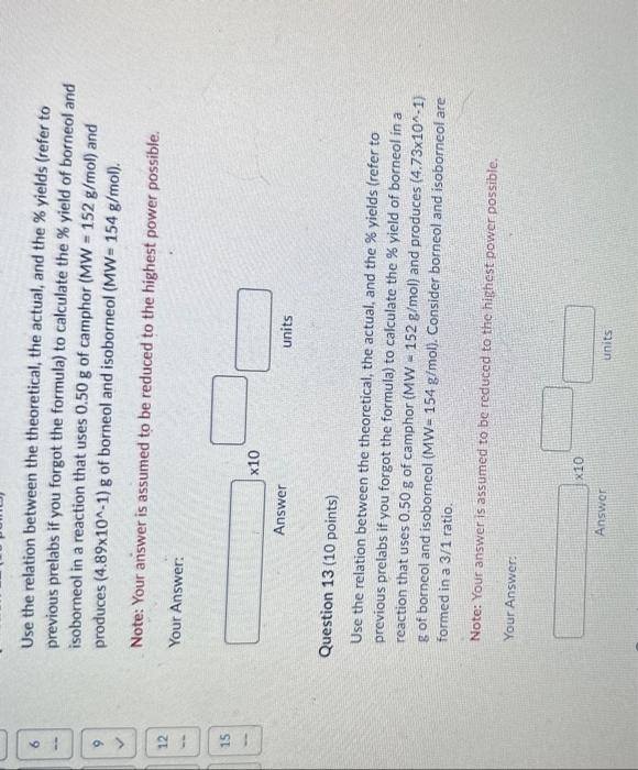  Use the relation between the theoretical, the actual, and the %