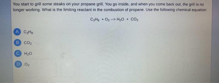  This is the complete question You start to grill some steaks