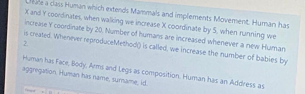 Please solve the question as soon as possible using java language reate
