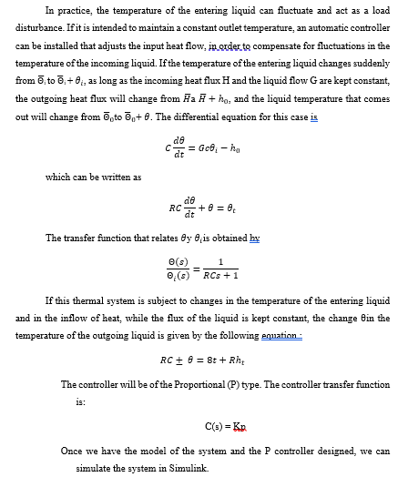in the tank is perfectly mixed, so it has a stable temperature.