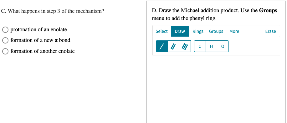 addition reaction. Identify the steps of the mechanism and lraw the major