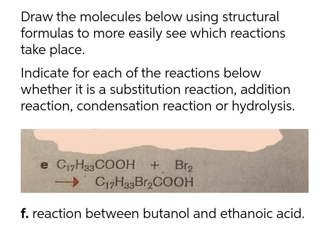 .. Draw the molecules below using structural formulas to more easily see