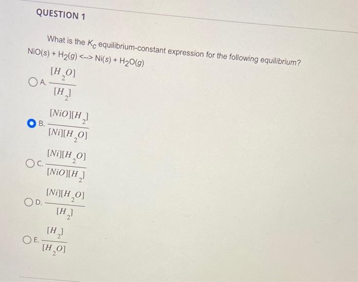  please help answer, im stuck What is the Kc equilibrium-constant expression