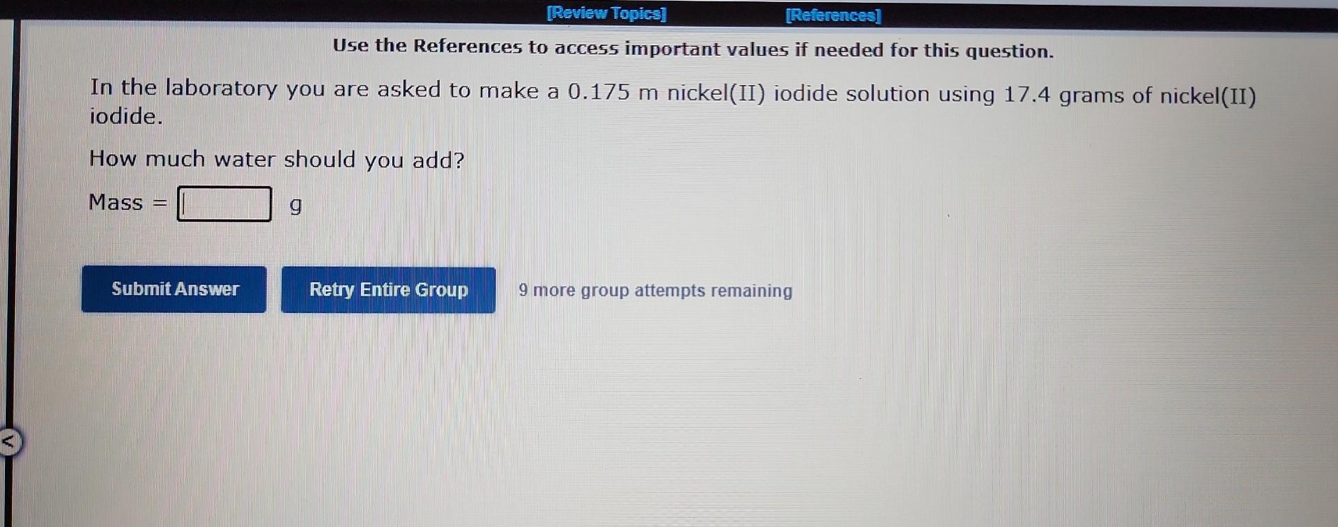 Use the References to access important values if needed for this