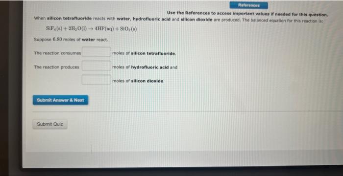  Use the References to access important values if needed for this
