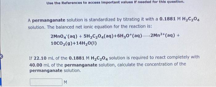  Use the References to access important values if needed for this