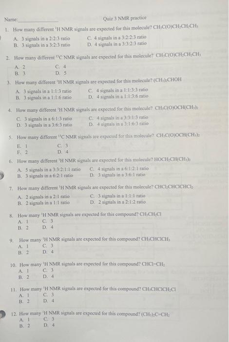  Please answer #1-17!! thank you so much 1. How many different