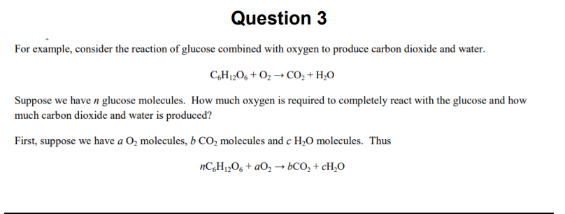 Use octave to solve this problem. Question 3 For example, consider the