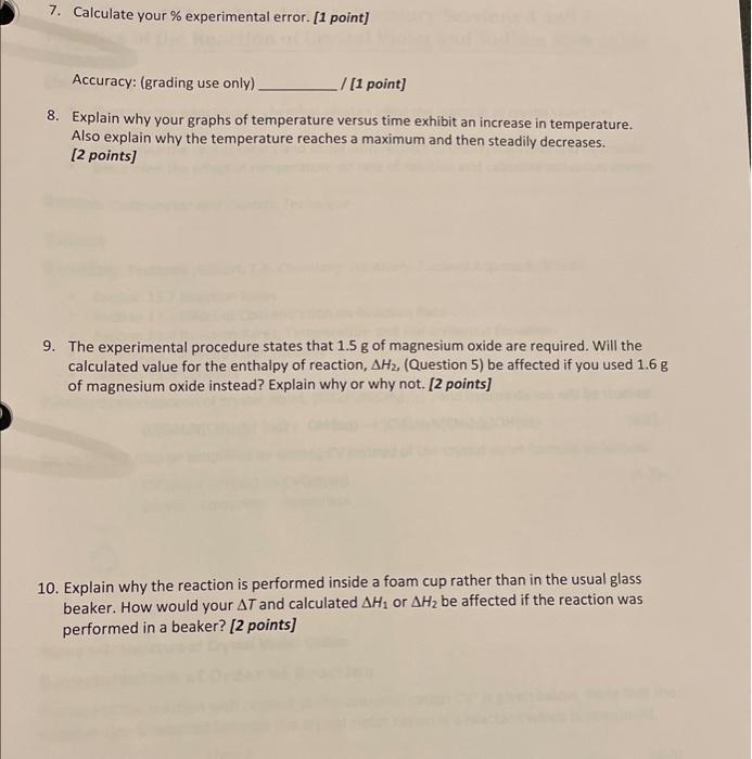 If you make mistakes, you may give the answers on your own