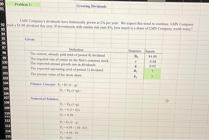 1: We are fairly certain The ABC Company will pay $4, $4.50,