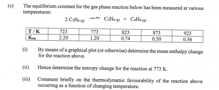 if possible could u please explain also :) The equilibrium constant for