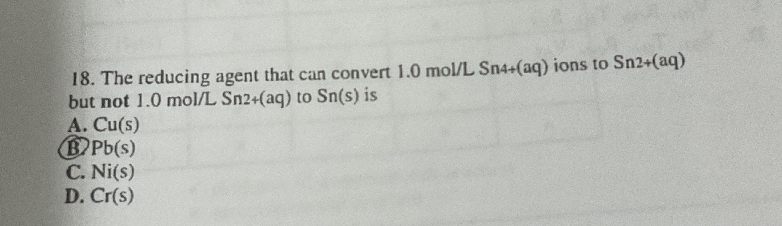  This is Redox. The answer is B. I don't understand what