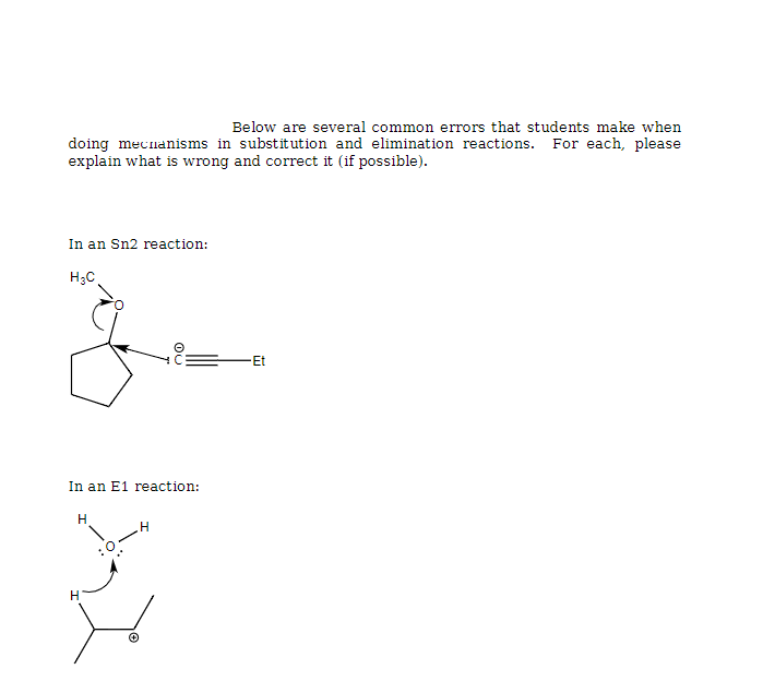 explain both please Below are several common errors that students make when