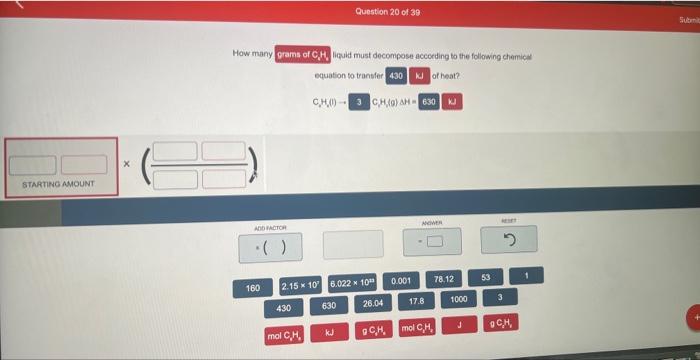 please show the steps like how it asks Hov many liuid must