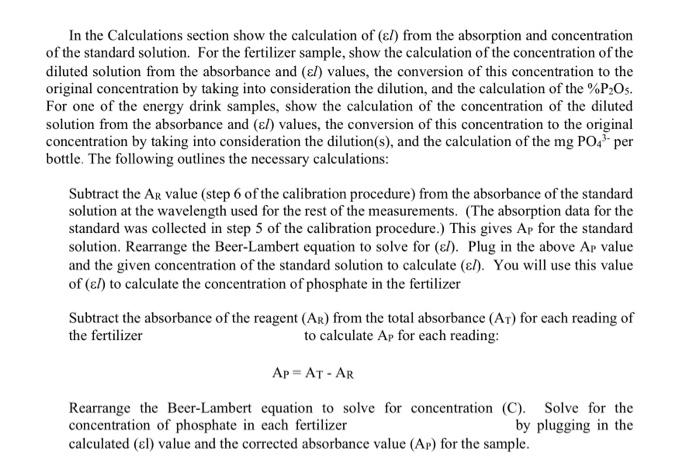  Standard Phosphate Solution Wavelength: Absorbance:375 --------- 1.497 (value for step 6: