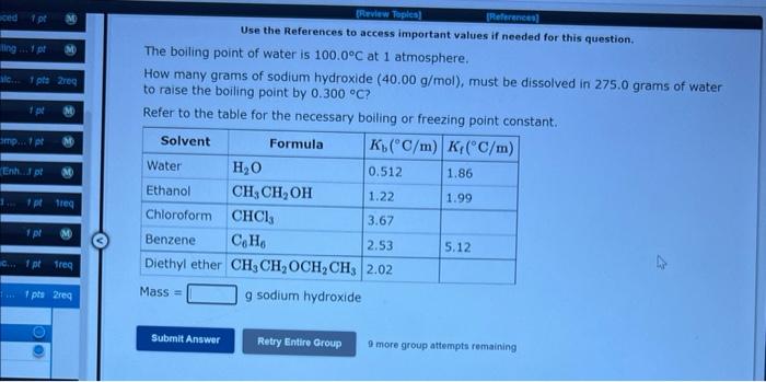  Use the References to access important values if needed for this