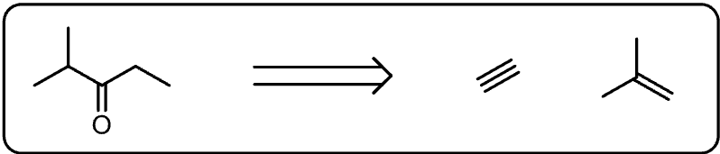  9) Using the carbon-containing starting material(s), propose a synthesis the following