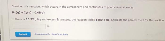 ANSWER ALL ASAP Consider this reaction, which occurs in the atmosphere and