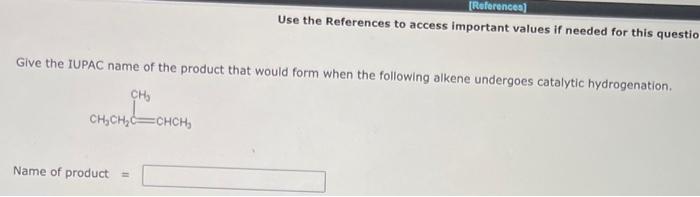  Use the References to access important values if needed for this