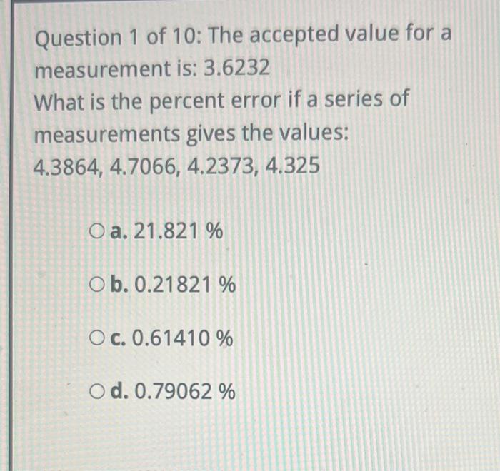 how do i do this? Question 1 of 10 : The accepted