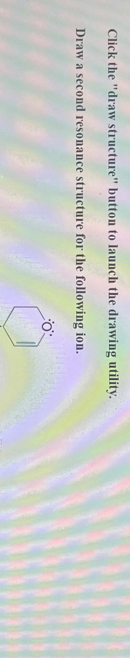  Click the "draw structure" button to launch the drawing utility. Draw