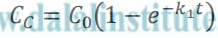 to this Ak1Bk2C [CB]=C0(k2k1k1)[exp{k1k2k1ln(k1/k2)}exp{k1k2k2ln(k1/k2)}] CCA=G0(15ek1t)