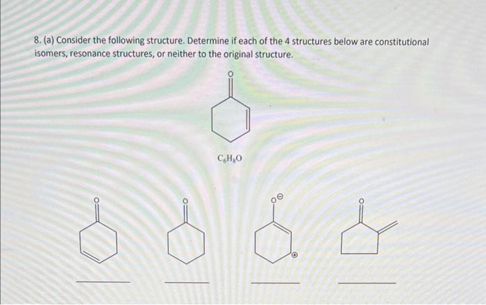 I need help with it 8. (a) Consider the following structure. Determine