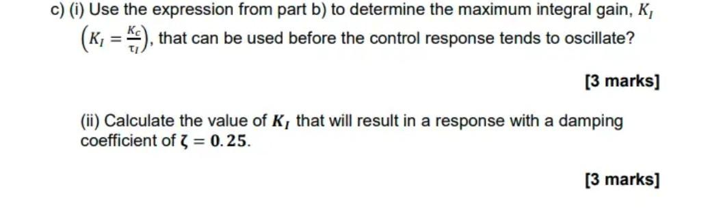  fast... = c) (i) Use the expression from part b) to