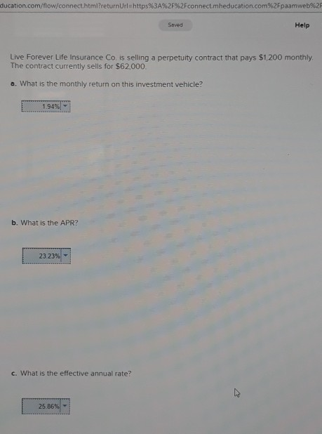 ducation.com/flow/connect.html?returnUrl=https%3A%2F%2Fconnect.mheducation.com%2Fpaamweb Seved Help Live Forever Life Insurance Co. is selling a