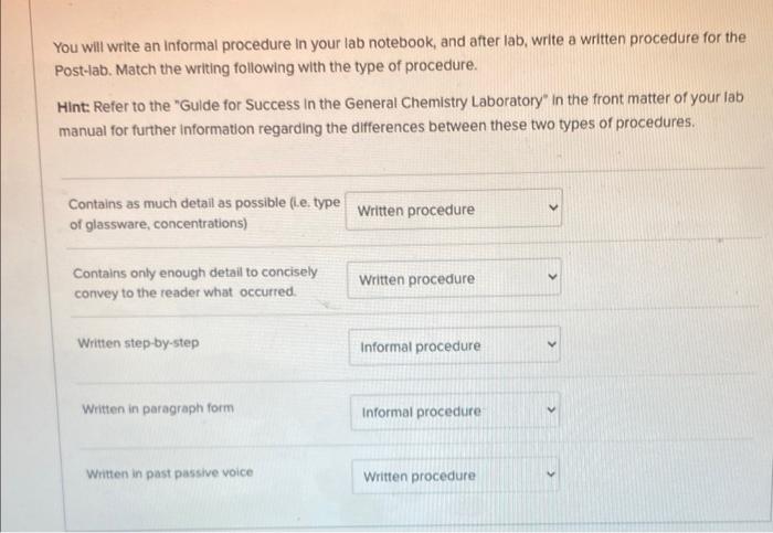 along with what is the difference between Formal and informal procedure writing