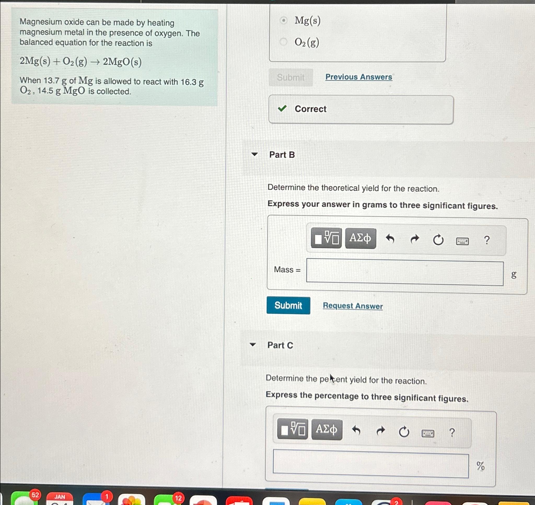  question 1: iron(III) oxide reacts with carbon monoxide according to the