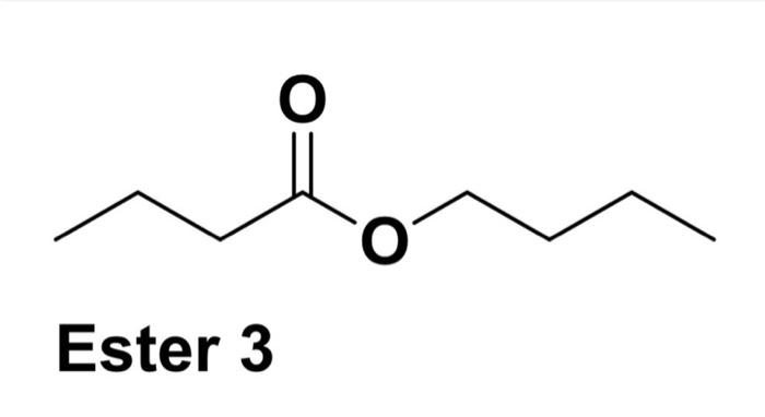  Determine the alcohol that is in the Ester 3 & 4