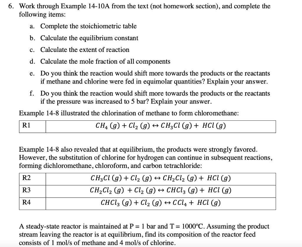  6. Work through Example 14-10A from the text (not homework section),