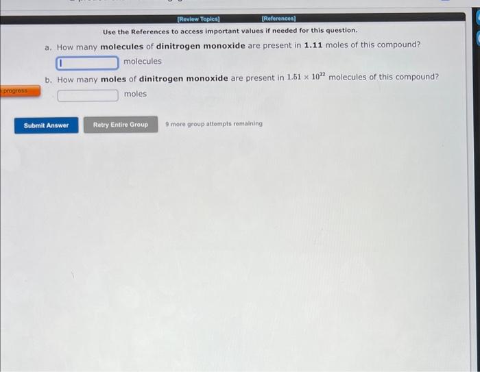  Use the References to access important values if needed for this