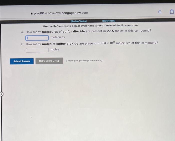 question. a. How many molecules of dinitrogen monoxide are present in 1.11