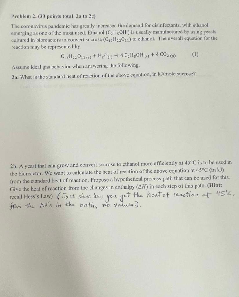  Problem 2. (30 points total, 2a to 2e) The coronavirus pandemic