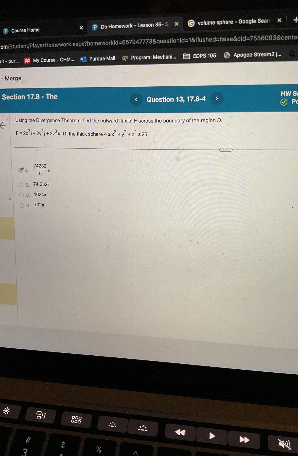  (P) Course Home\ x\ Do Homework - Lesson 36- S,x\ volume