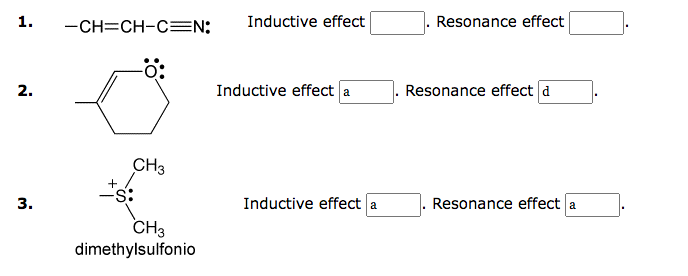 understanding it. Thank you Classify the following substituents according to whether they