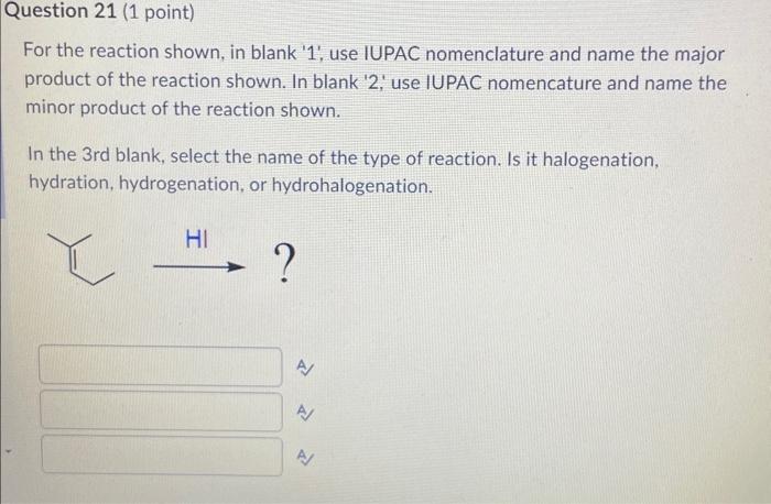 reaction represented by reactions 5 and 6. 15. Name the compound shown