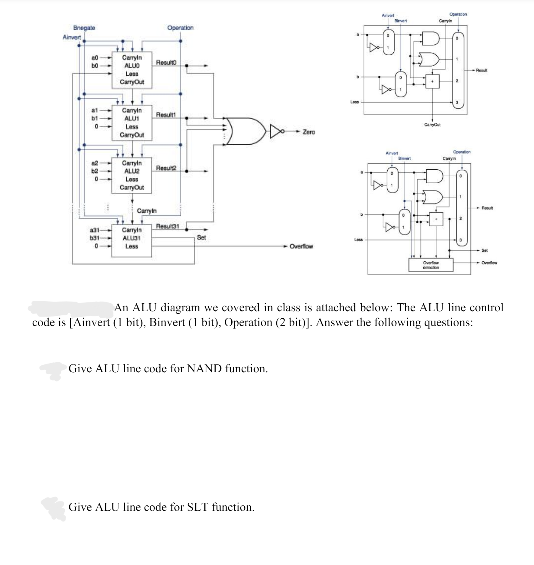  The following problem relates to computer organization. 
