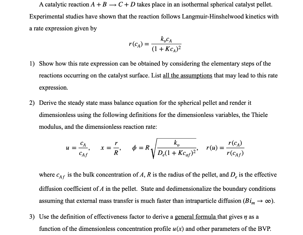 PLEASE HELP ME ASAP IN THIS REACTION ENGINEERING PROBLEM. SOLVE ALL PARTS,