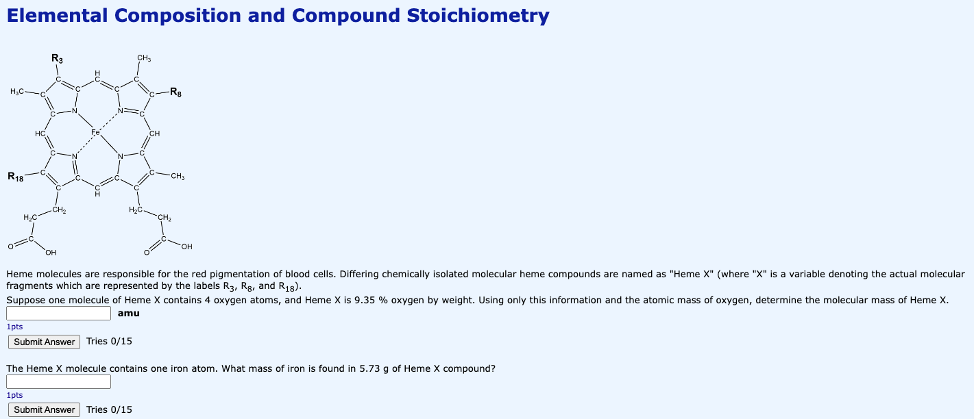  Elemental Composition and Compound Stoichiometry fragments which are represented by the