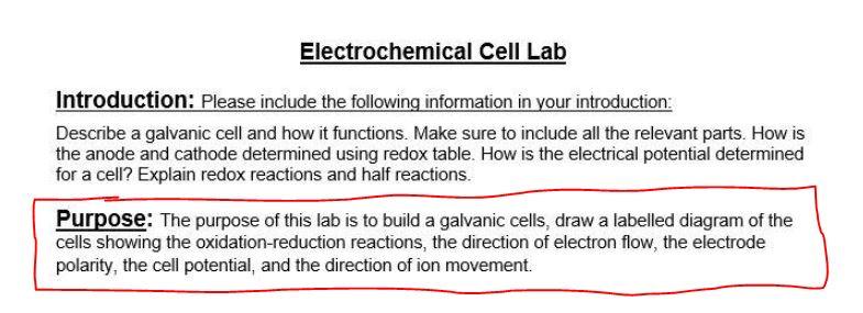 Only looking for purpose Introduction: Please include the following information in your