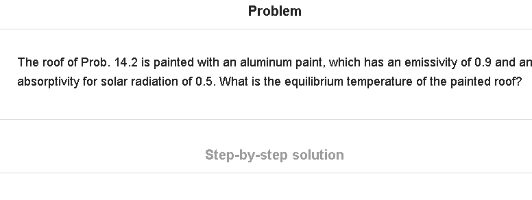 The black flat roof of a building has an emissivity of 0.9