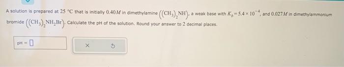  A solution is prepared at 25C that is initially 0.40M in