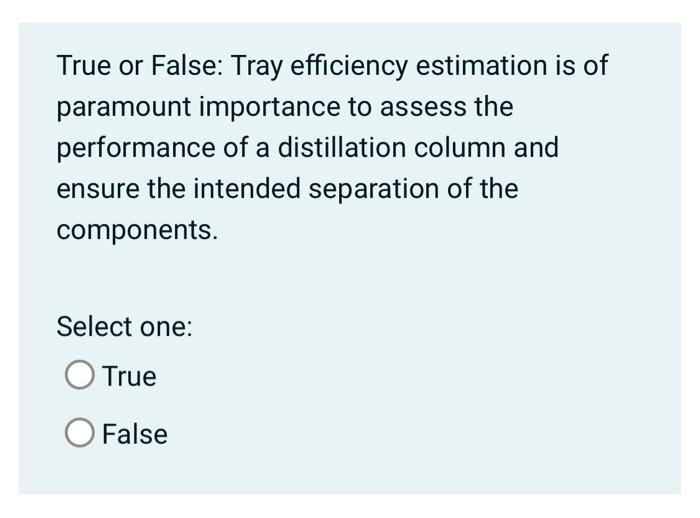 a distillate (D) containing 90% of the MVC and a bottom product