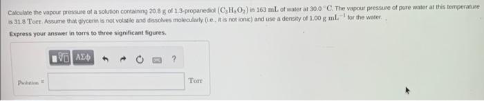pressure at 25C of an aqueous solution that is 5.80%FCaCl2 by mass.