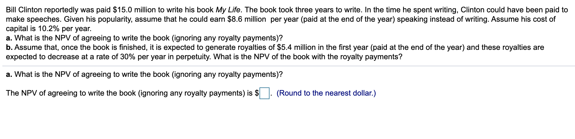 Please answer both parts A and B given in the question. Thank