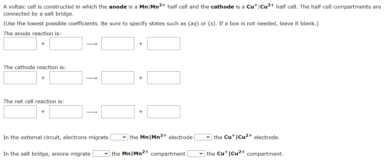 MgMg2+ half cell and the cathode is a MnMnn2+ half cell. The